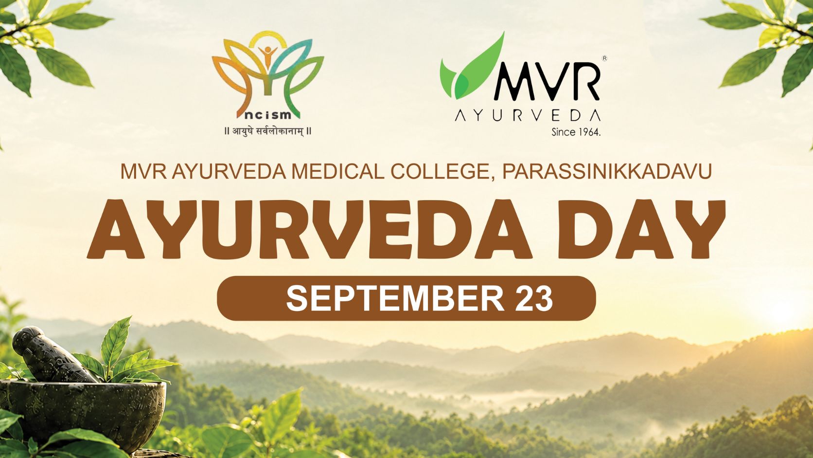 Ayurveda Day 2026 11th Ayurveda Day Celebrations 2026 – MVR Ayurveda Medical College